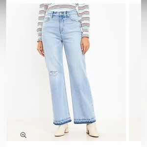 NWT Curvy High Rise Wide Leg Jeans Sz 27